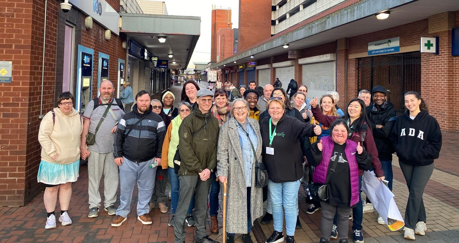 Group of local residents in Wythenshawe